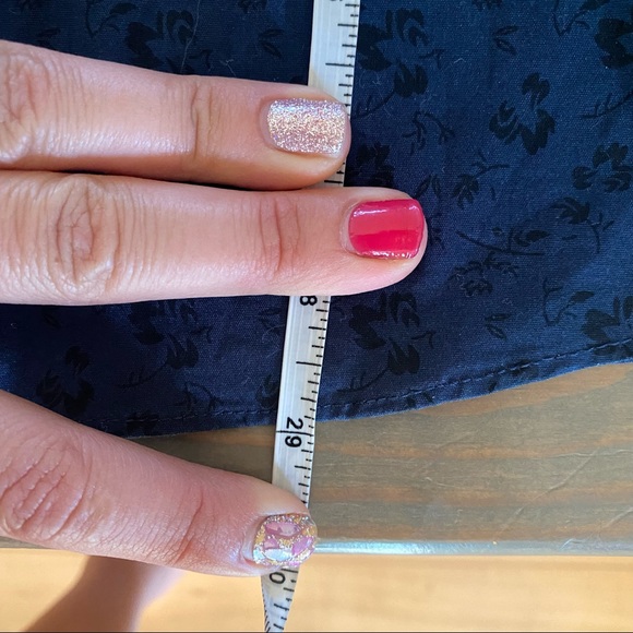 GEOFFREY BEENE blue floral button down L - Picture 4 of 7